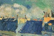 pablo picasso blue roofs oil painting